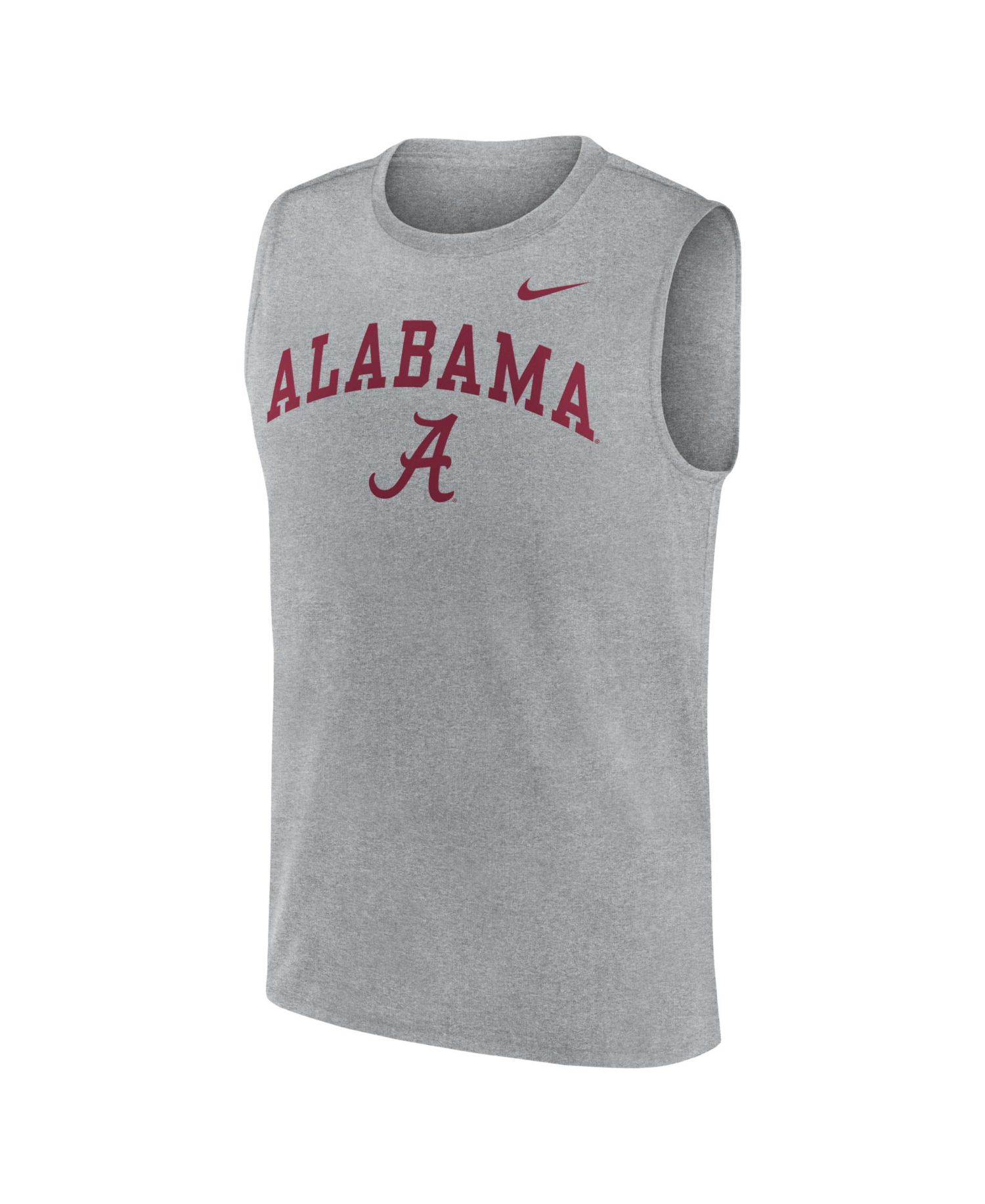 Men's Heather Gray Alabama Crimson Tide Primetime Legend Arch Dri-FIT Muscle T-Shirt