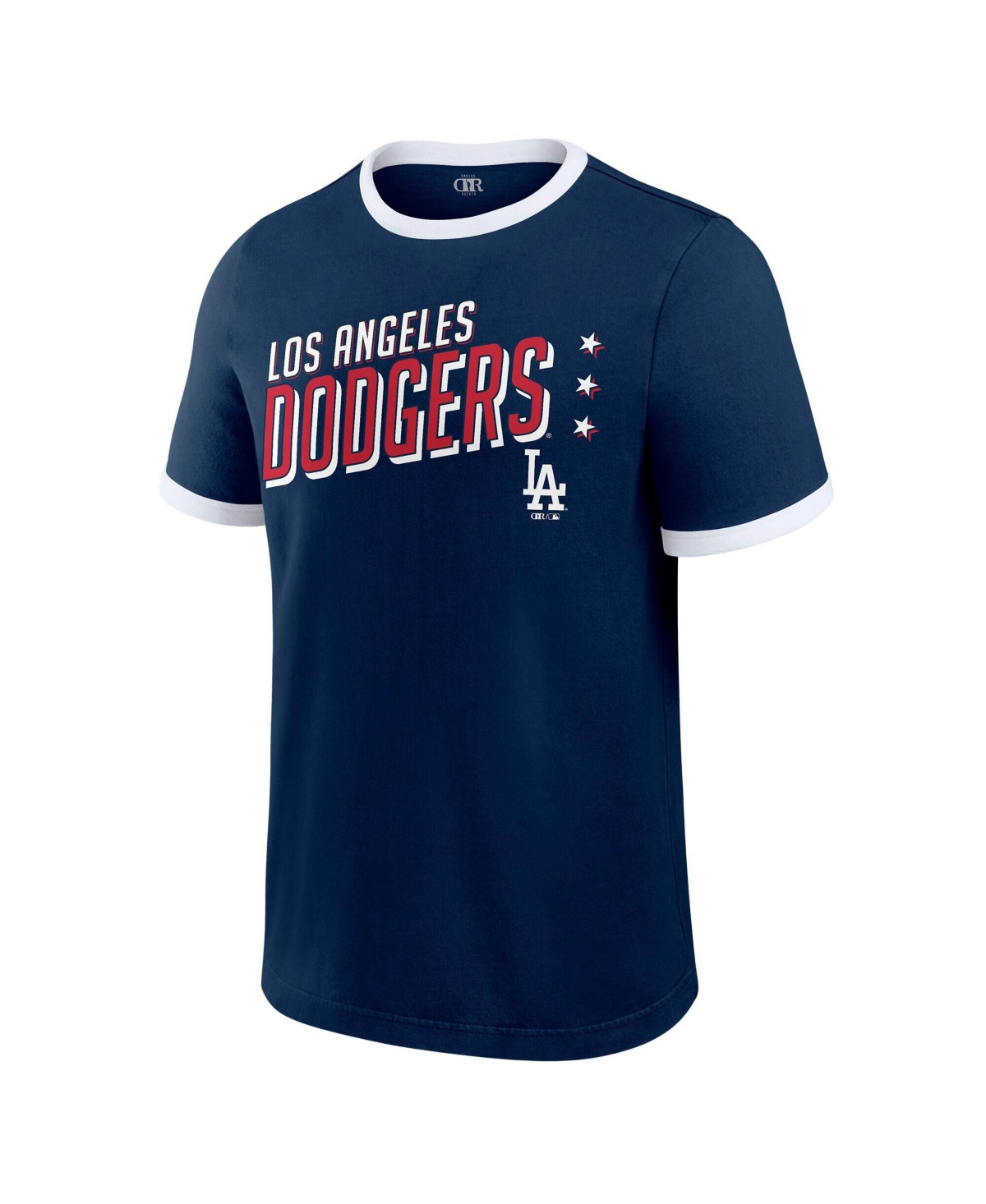 Darius Rucker Collection by Fanatics Men's Navy Los Angeles Dodgers Americana Washed Ringer T-Shirt