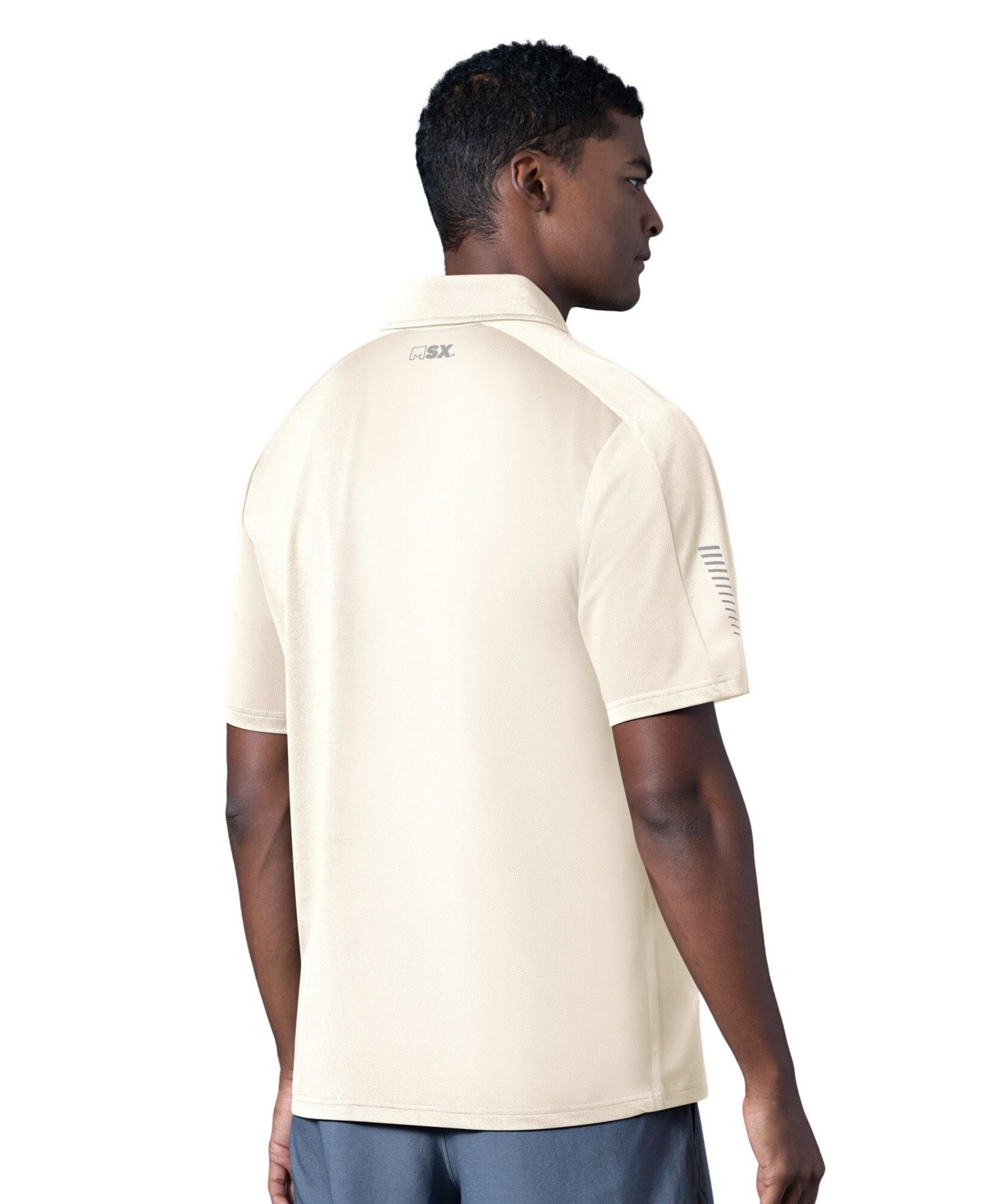 Men's Cream Philadelphia Eagles Tournament Polo Shirt