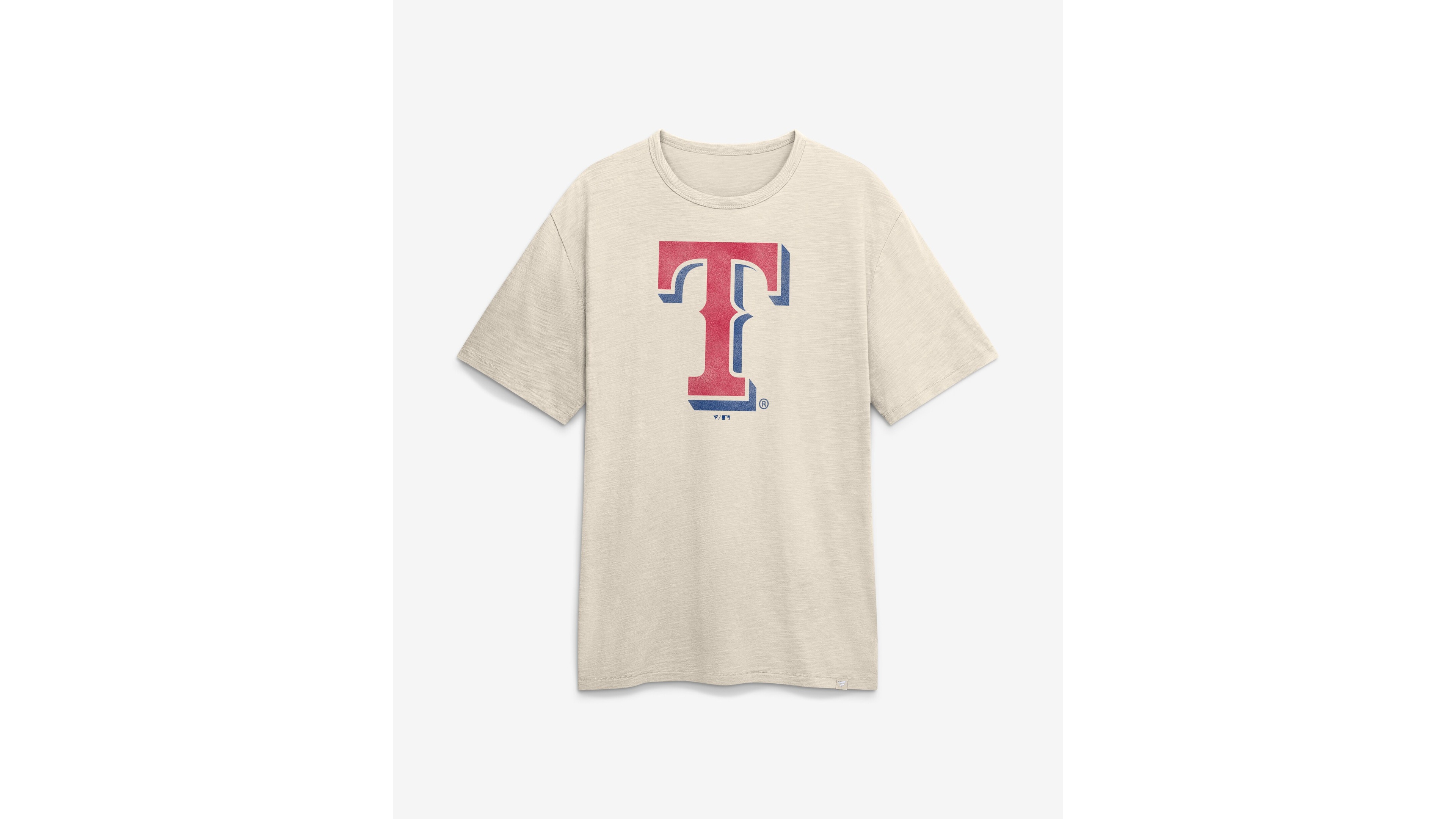 Fanatics Men's Cream Texas Rangers Stadium Slub T-Shirt