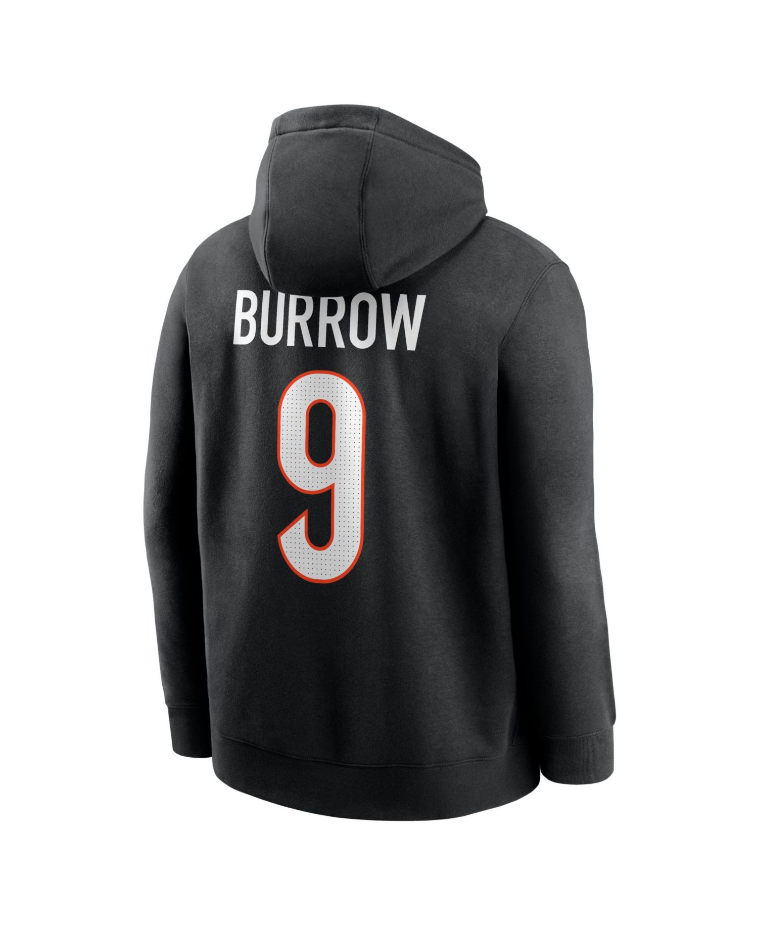 Men's Joe Burrow Black Cincinnati Bengals Name & Number Hoodie