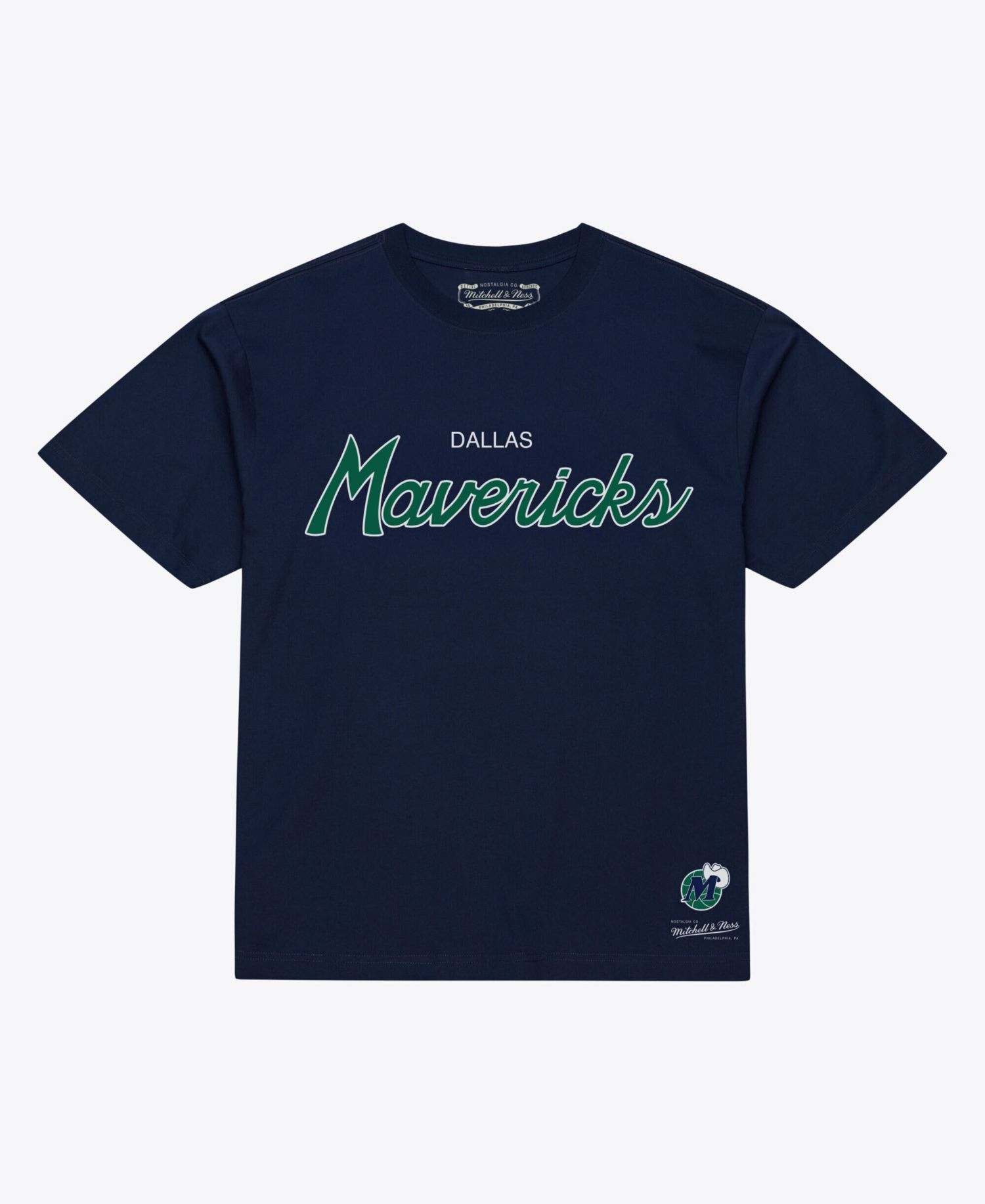 Men's Navy Dallas Mavericks Wordmark T-Shirt