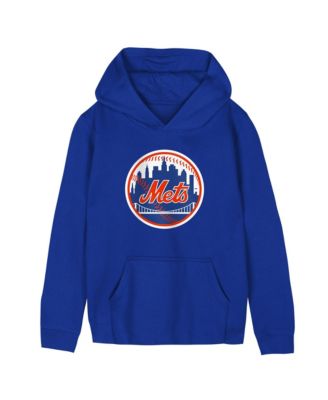 Preschool Royal New York Mets Primary Logo Fleece Hoodie