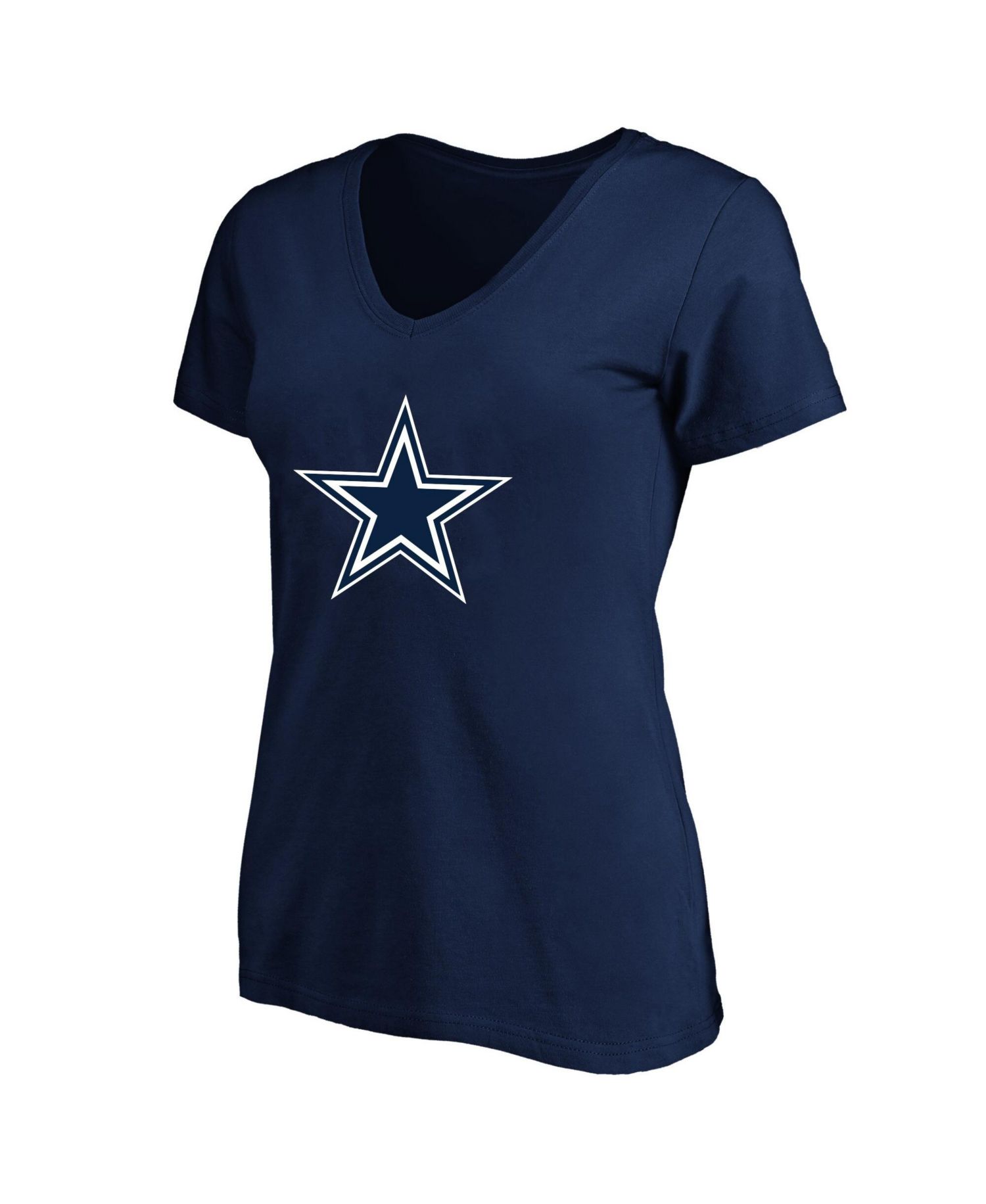 Women's George Pickens Navy Dallas Cowboys Plus Size Name & Number V-Neck T-Shirt