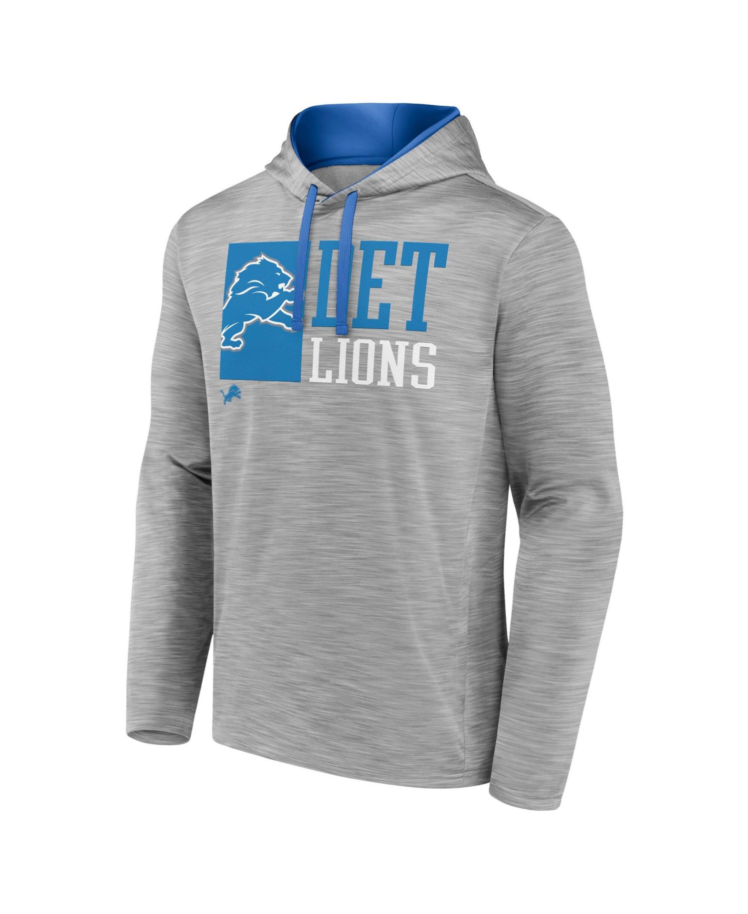 Men's Heather Gray Detroit Lions Never Quit Hoodie