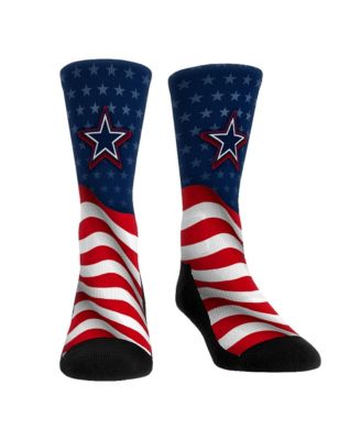 Men's and Women's Dallas Cowboys Patriotic Flag Crew Socks