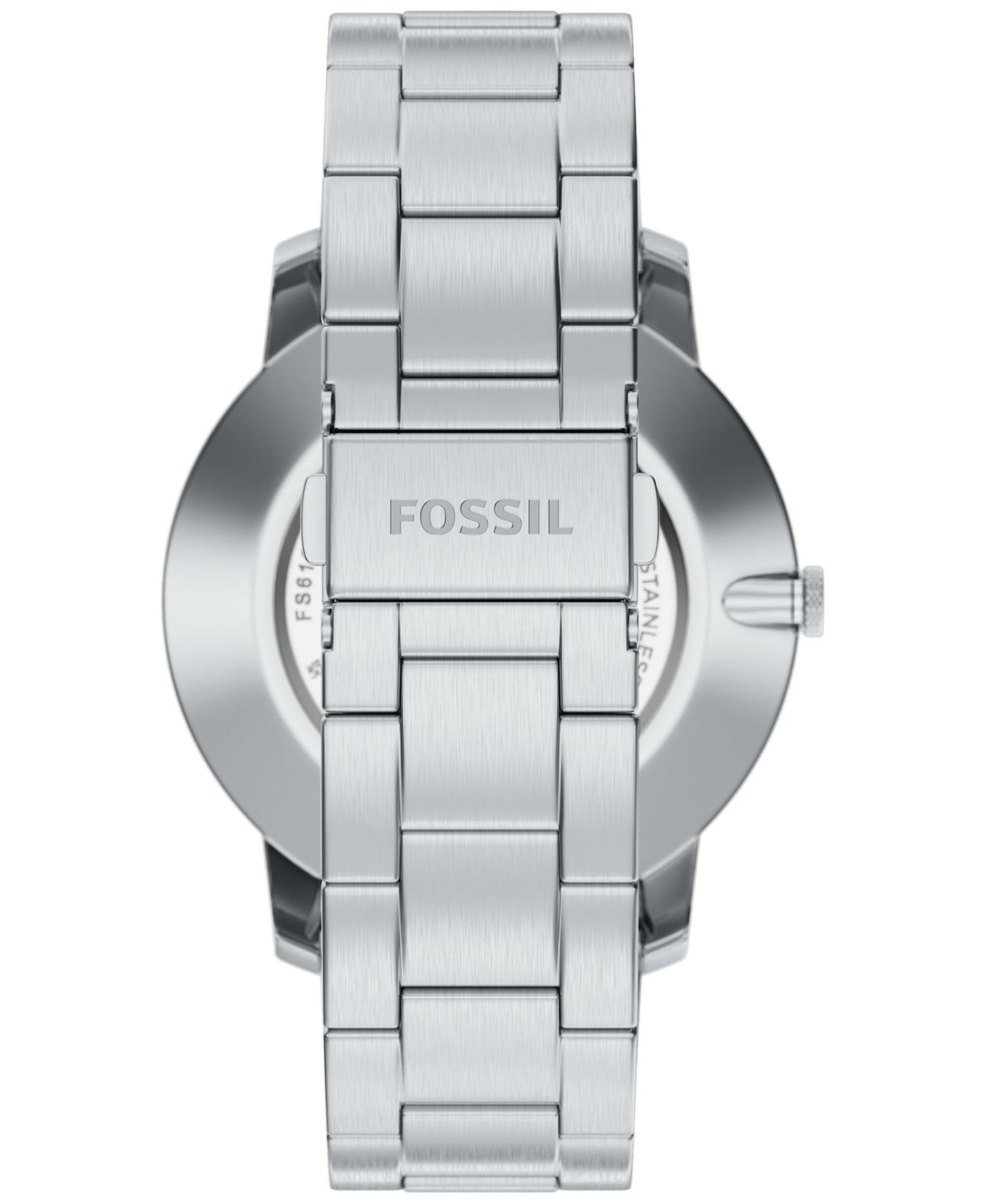 Men's Minimalist Three-Hand Stainless Steel Watch 44mm