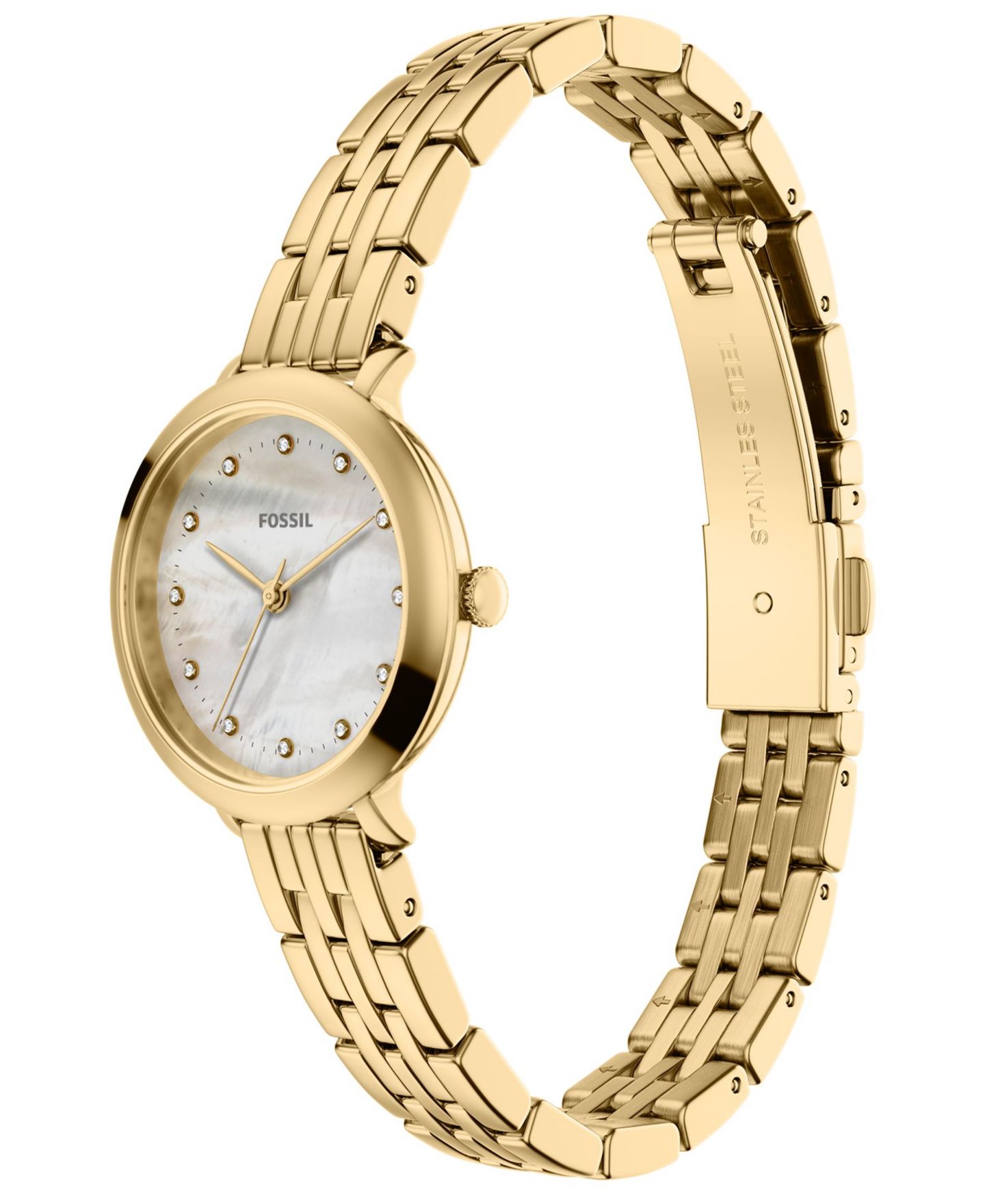 Женские часы Fossil Heidi Three-Hand Gold-Tone Stainless Steel Watch 26mm — фото 5
