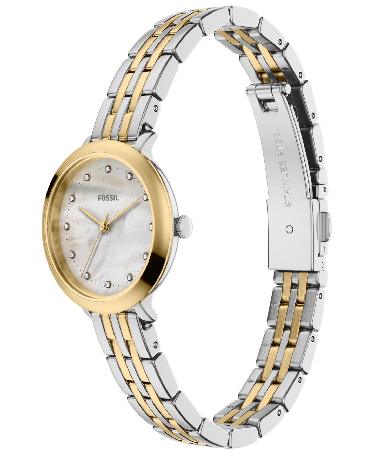 Женские часы Fossil Heidi Three-Hand Two-Tone Stainless Steel Watch 26mm — фото 5