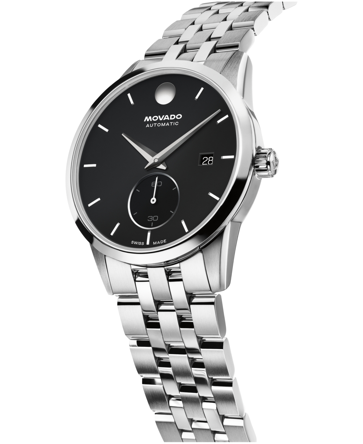 Movado Men's Museum Taga Swiss Automatic Stainless Steel Watch 40mm
