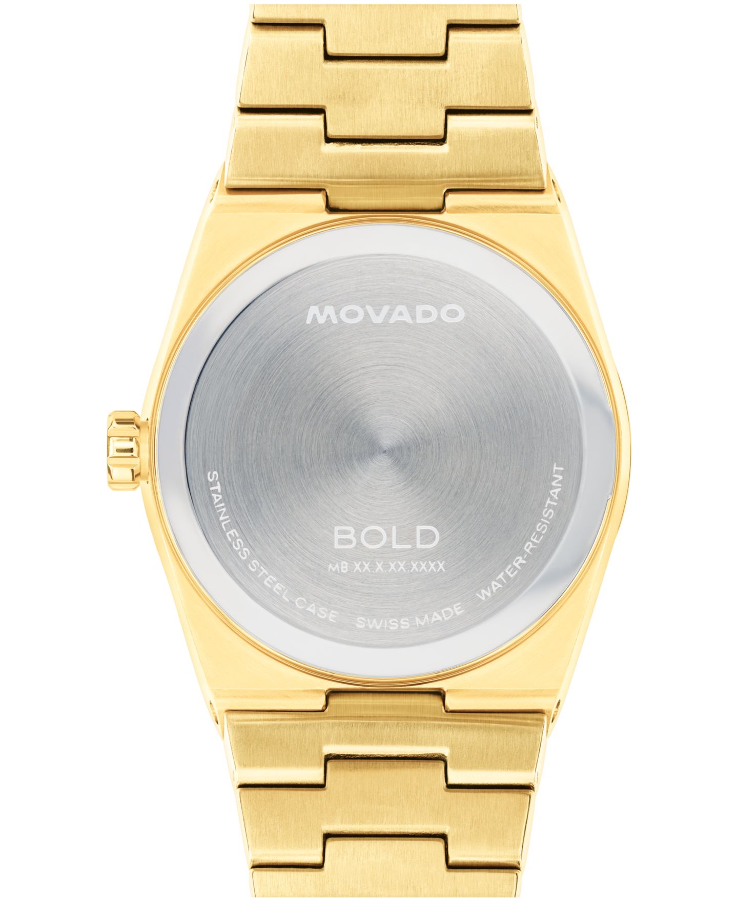 Мужские часы Movado Bold Quest Swiss Quartz Ionic Plated Light Yellow Gold Steel Watch 40mm — фото 3