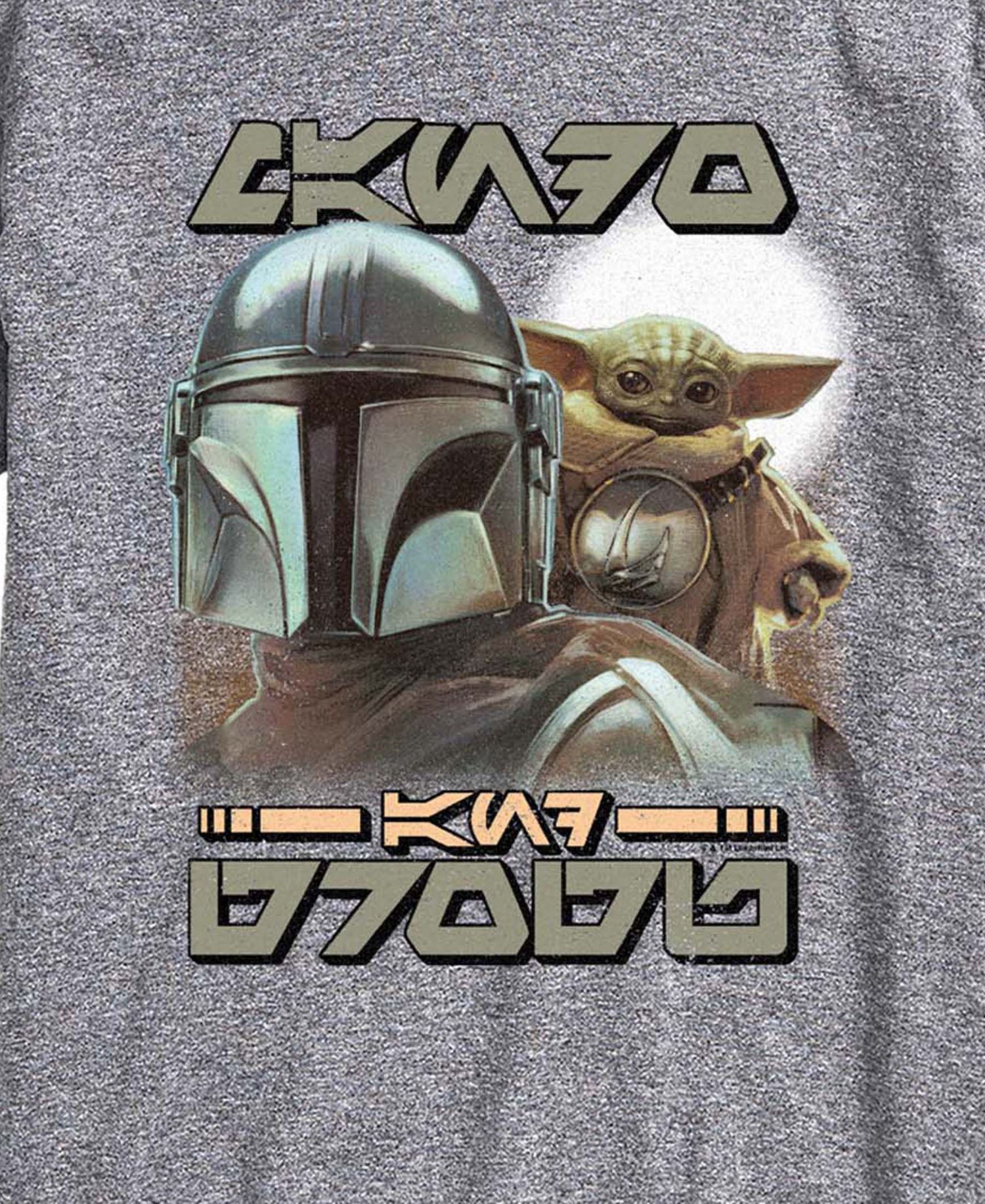 Men's The Mandalorian & Grogu Aurebesh Graphic T-Shirt