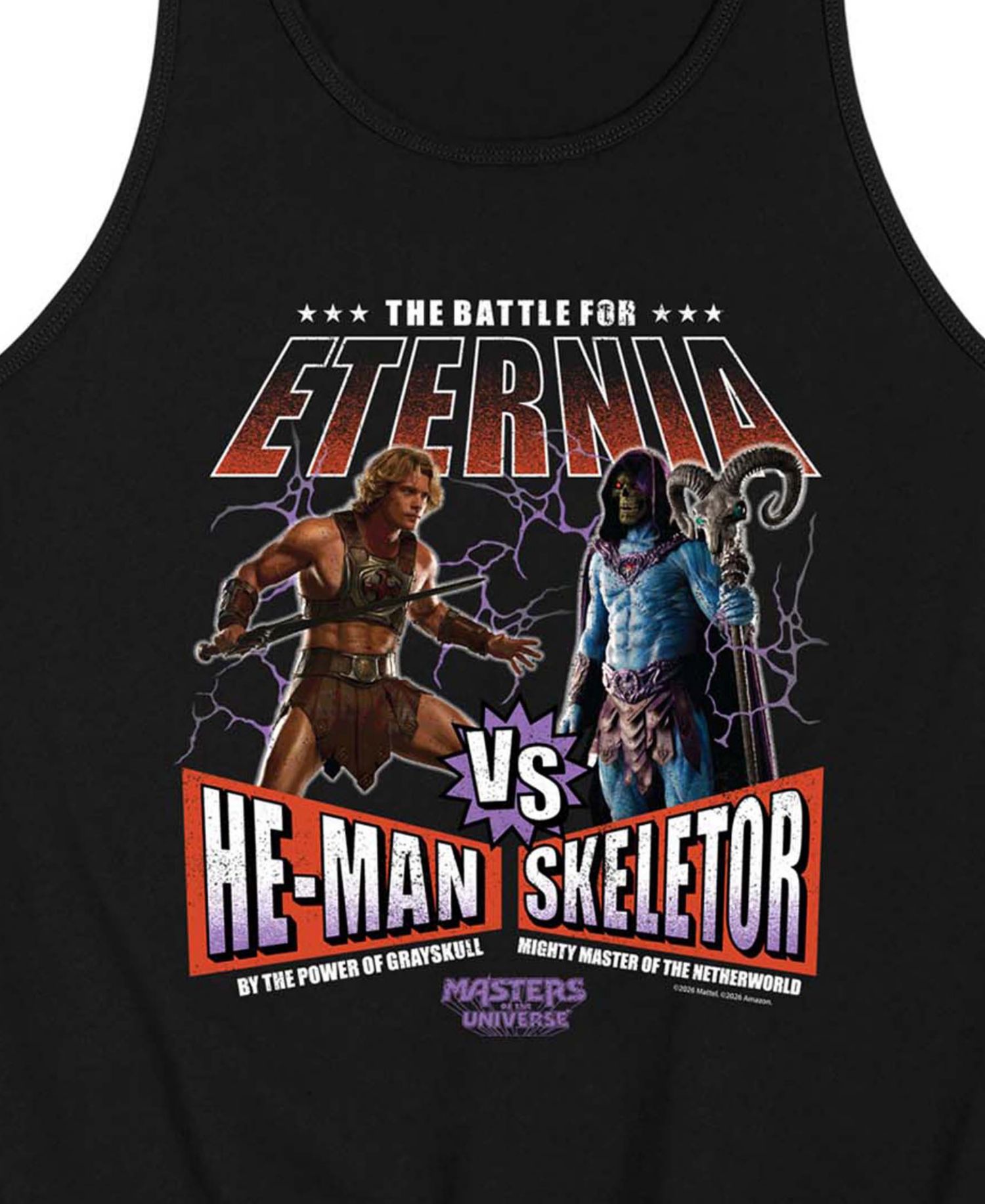 Men's Masters Of The Universe He-Man Vs Skeletor Graphic Tank Top