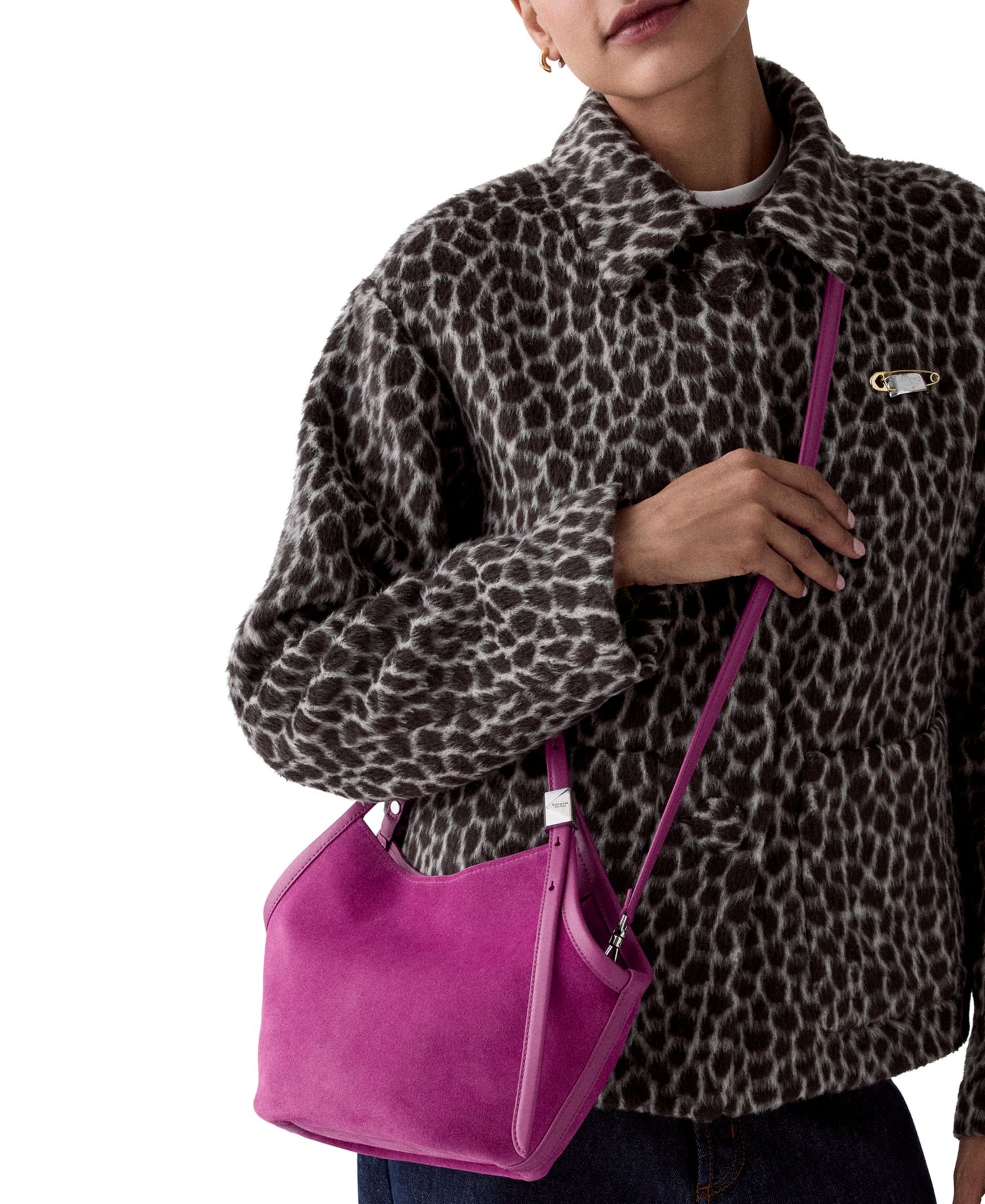 Deco Suede Tulip Small Tote Bag