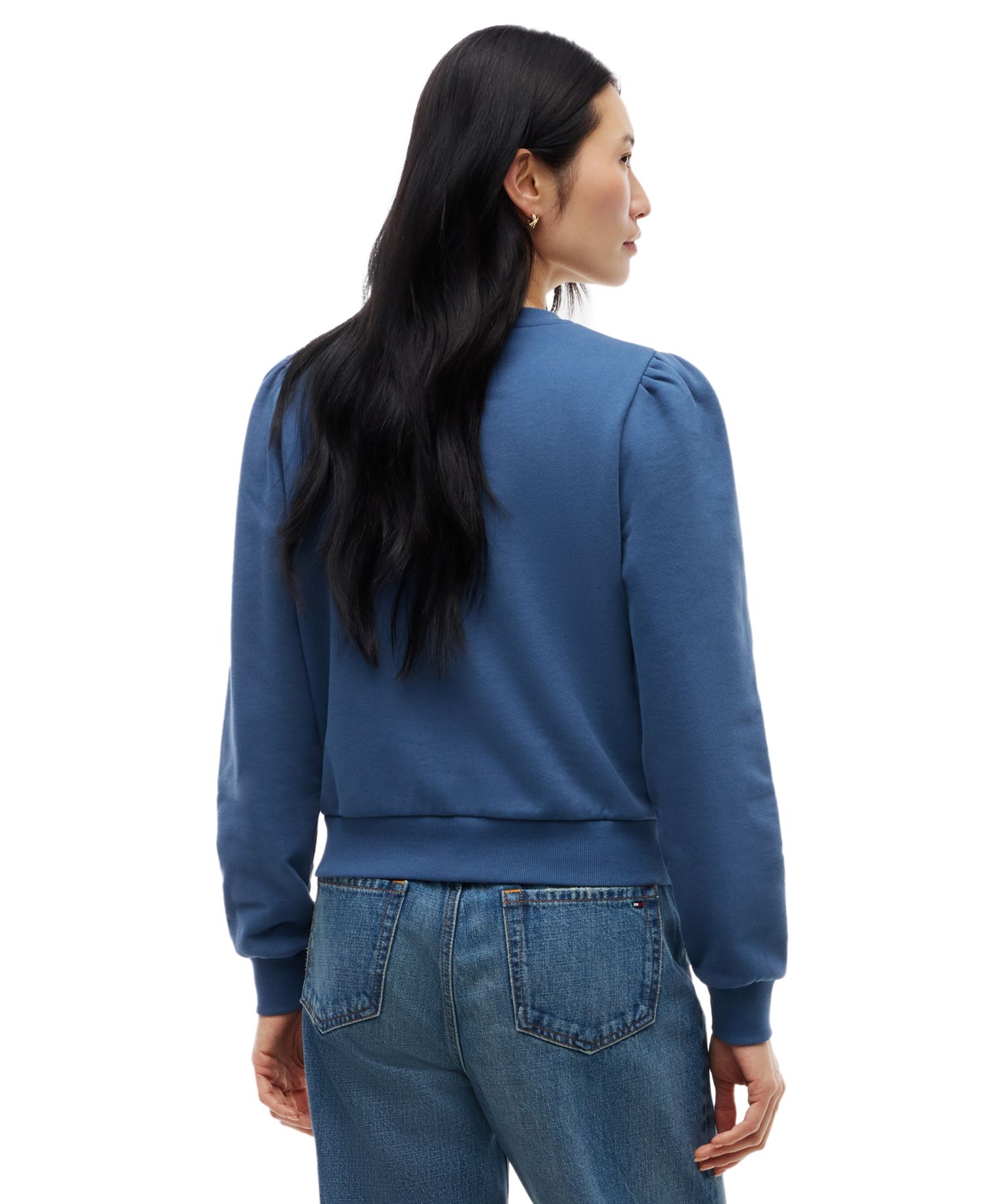 Women's Puff-Sleeve Script Sweatshirt