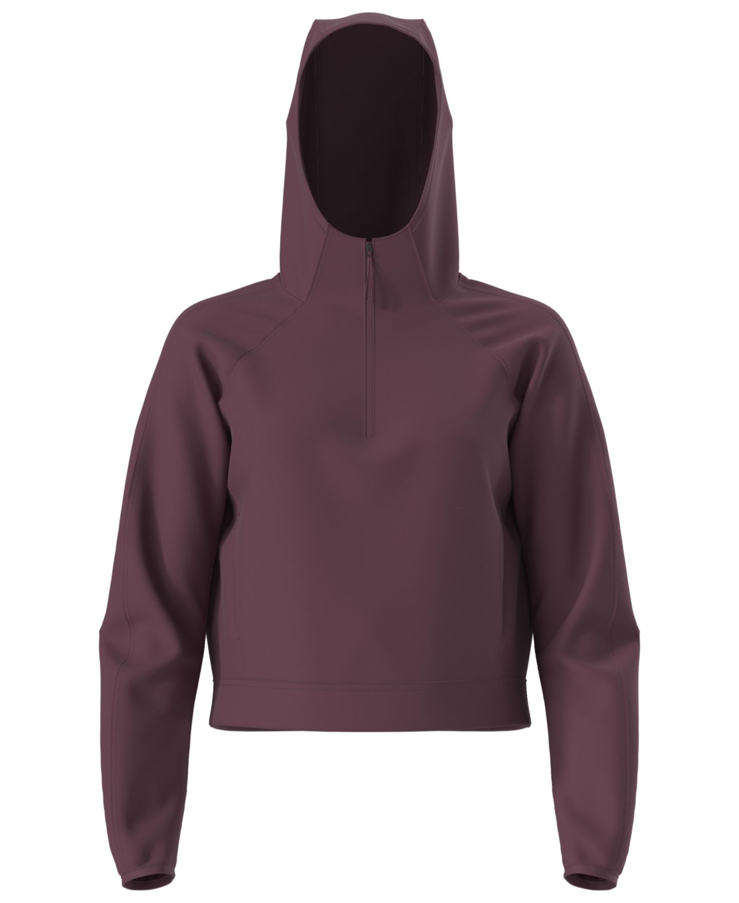 Женское худи The North Face Jaida Quarter Zip, цвет: Бордовый — фото 6