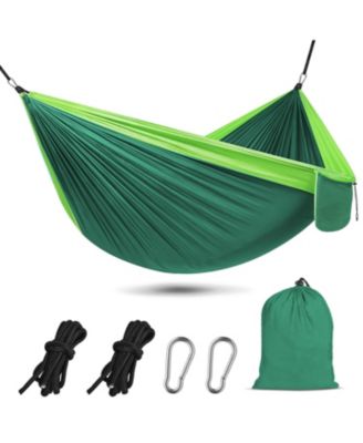  Portable Lightweight Camping Hammock With Tree Straps Carry Bag For Outdoor Travel