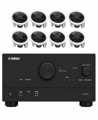 RX-V4A 5.2 Channel AV Receiver with 8 In-Ceiling Speakers