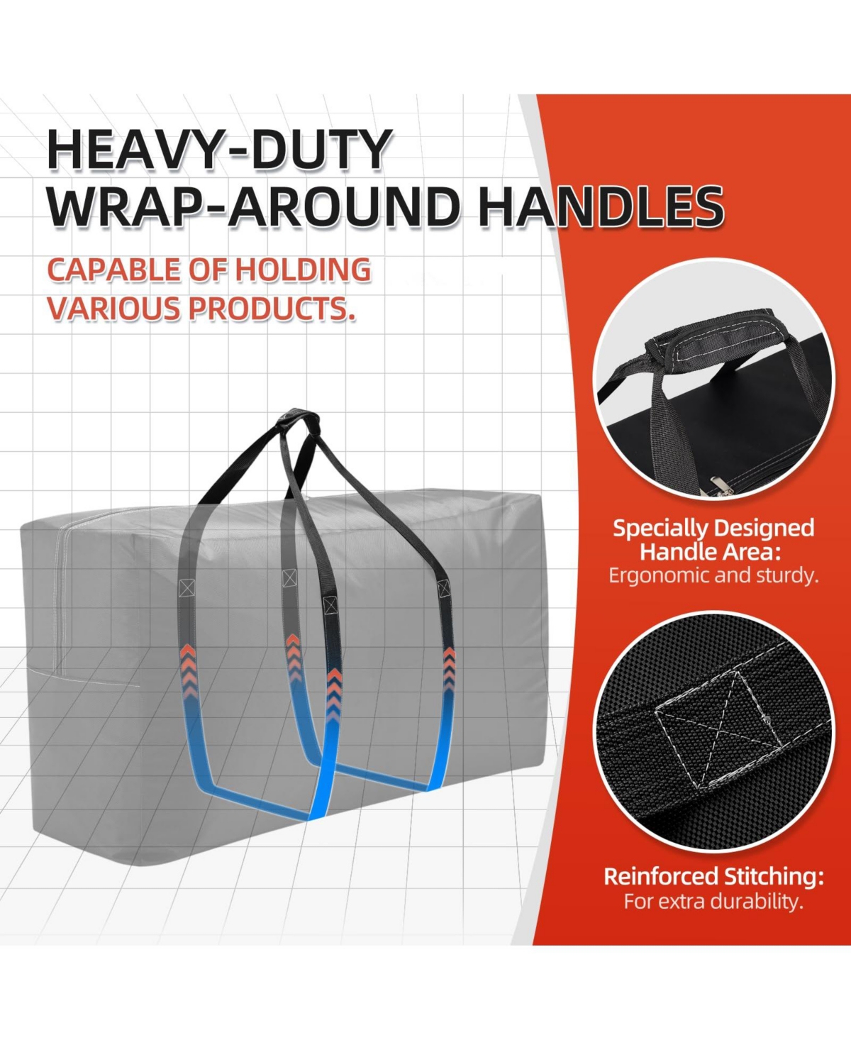 Piscifun Extra Large Travel Duffel Bag Waterproof Durable Oxford Cloth Heavy Duty Carry On