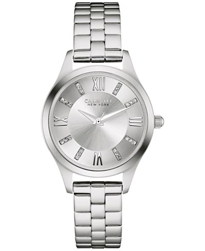 Caravelle New York by Bulova Women's Stainless Steel Bracelet Watch with Three Bracelets Box Set 30mm 43X101
