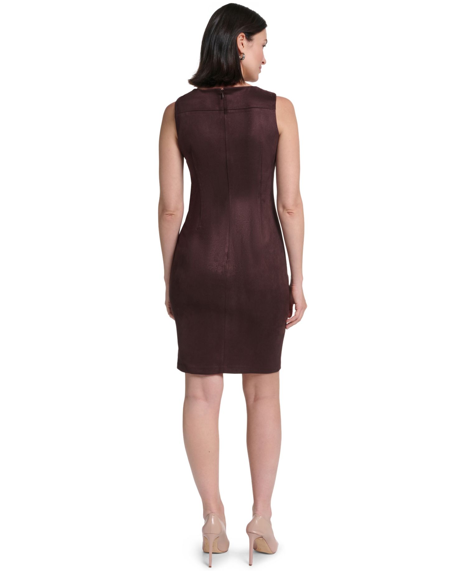 Women's Sleeveless Crew Neck Dress