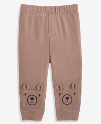 Baby Boys' 3M-24M Mix & Match Bear-Face Jogger Pants