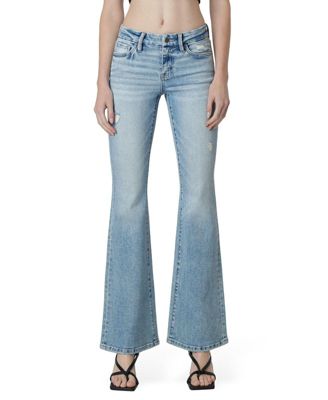 Women's Low Rise Seamless Waistband Flare Jeans