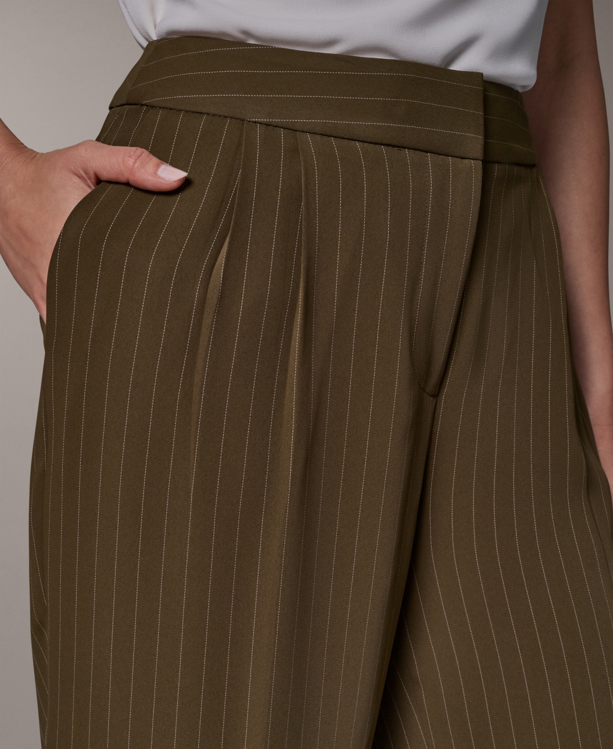 Donna Karan New York Women's High-Rise Full-Length Pants