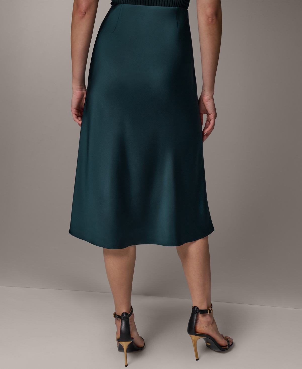 Donna Karan New York Women's Bias A-Line Midi Skirt