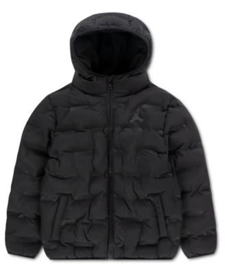 Boys' 8-20 Heat Debossed Midweight Long-Sleeve Puffer Jacket