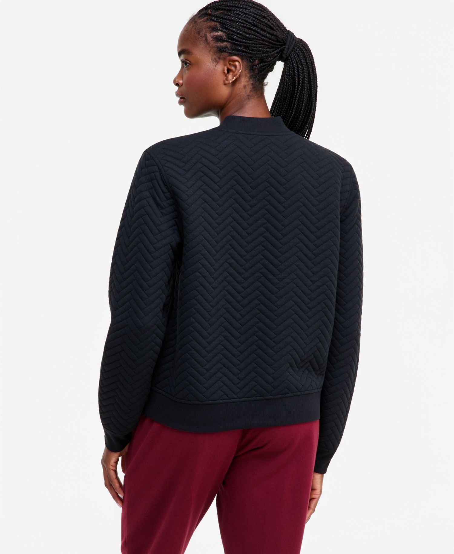 Women's Quilted Bomber Jacket