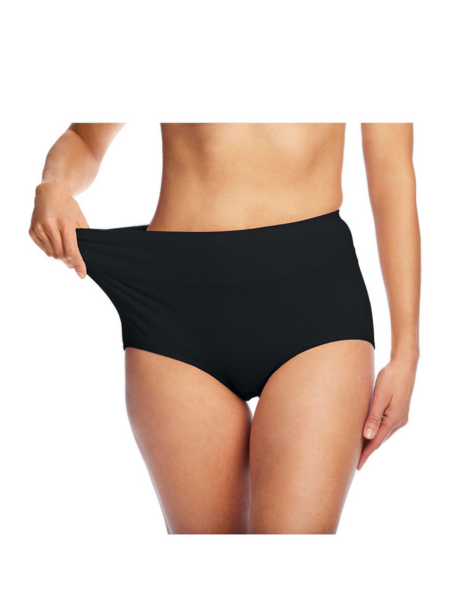 Women's Cotton Spandex Comfort Waist Brief 2-Pack