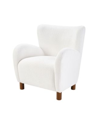 Stella 30" Wingback Upholstered Armchair