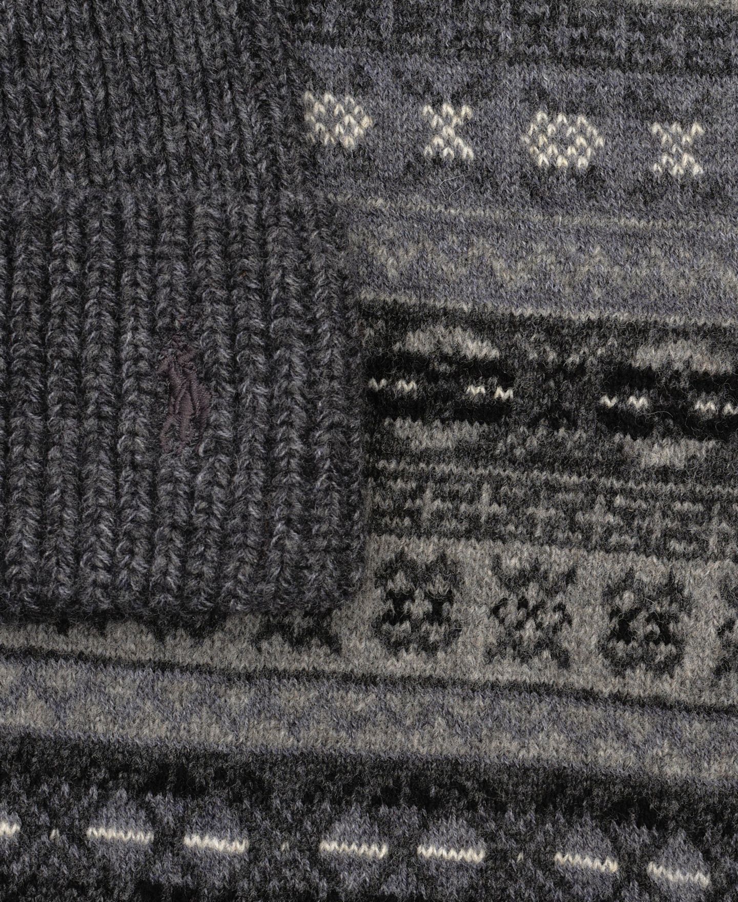 Мужские аксессуары Polo Ralph Lauren Fair Isle Gift Set, цвет: Серый разноцветный — фото 3