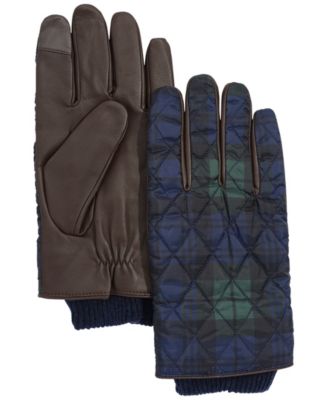 Men's Plaid Quilted Touch Glove