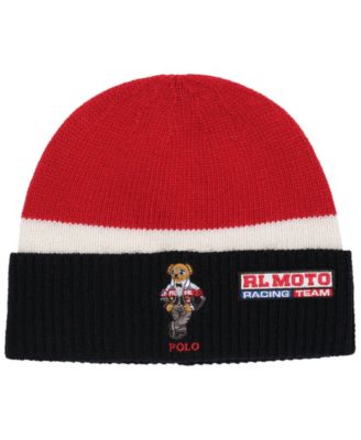Men's Colorblock Holiday Bear Beanie Hat