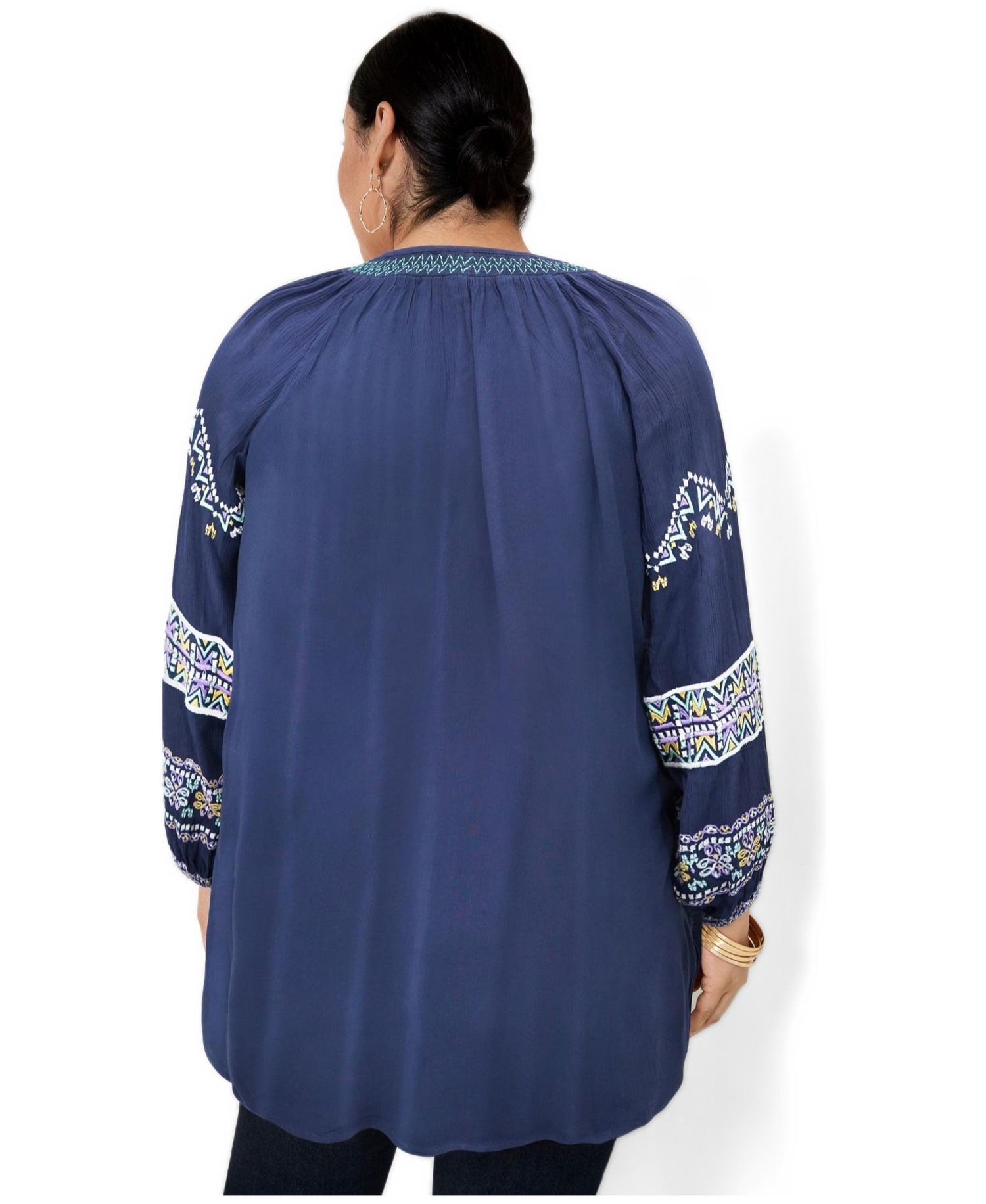 Women's June and Vie Embroidered Peasant Blouse
