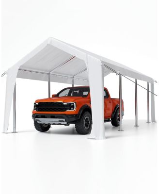 10x20 Ft Waterproof and UV-Resistant carport Replacement Canopy Cover -220G PE Fabric - (Cover Only