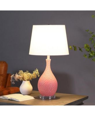 28" Telli Pebble Mid-Century Resin Table Lamp