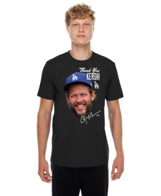 Men's Clayton Kershaw Black Los Angeles Dodgers Retirement Photo T-Shirt