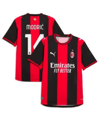 Men's Luka Modric Black/Red AC Milan 2026/27 Home On-Field Authentic Jersey