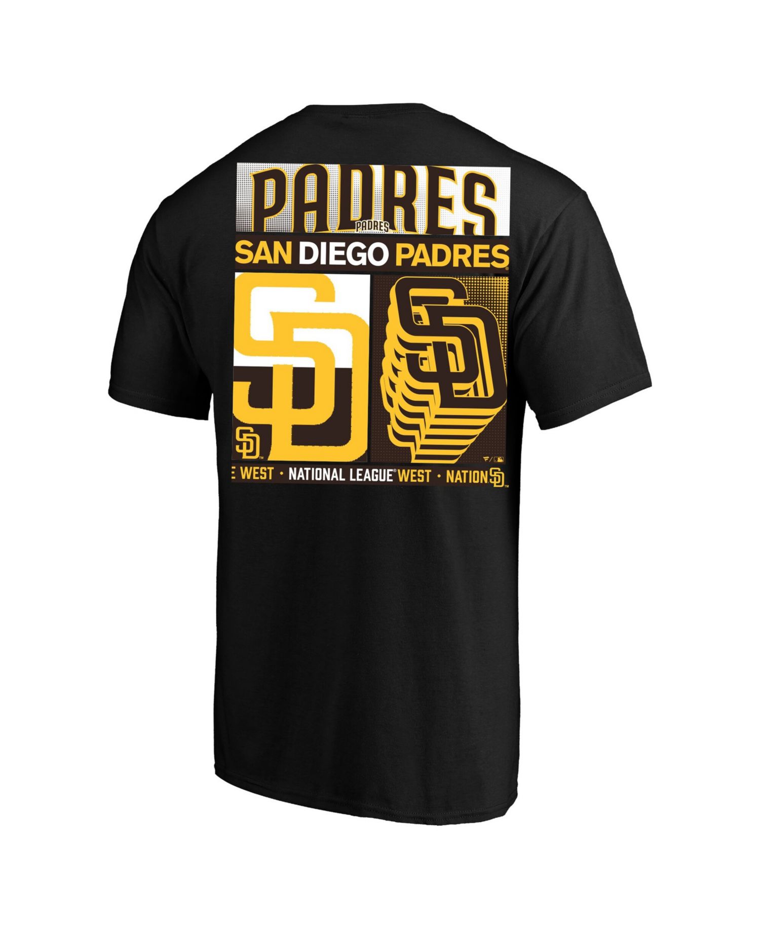 Men's Profile Black San Diego Padres Big & Tall Two-Sided Graphic T-Shirt