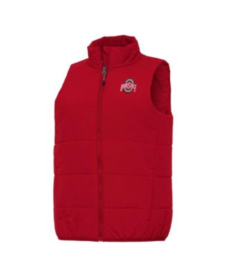 Women's Scarlet Ohio State Buckeyes Experience Full-Zip Vest