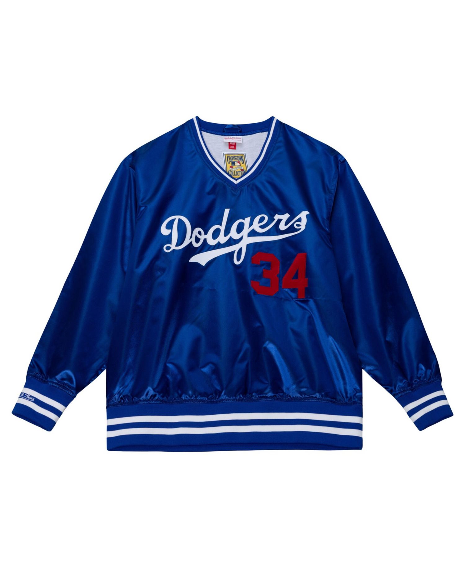 Men's and Women's Fernando Valenzuela Royal Los Angeles Dodgers 1986 Authentic Satin Pullover Jacket