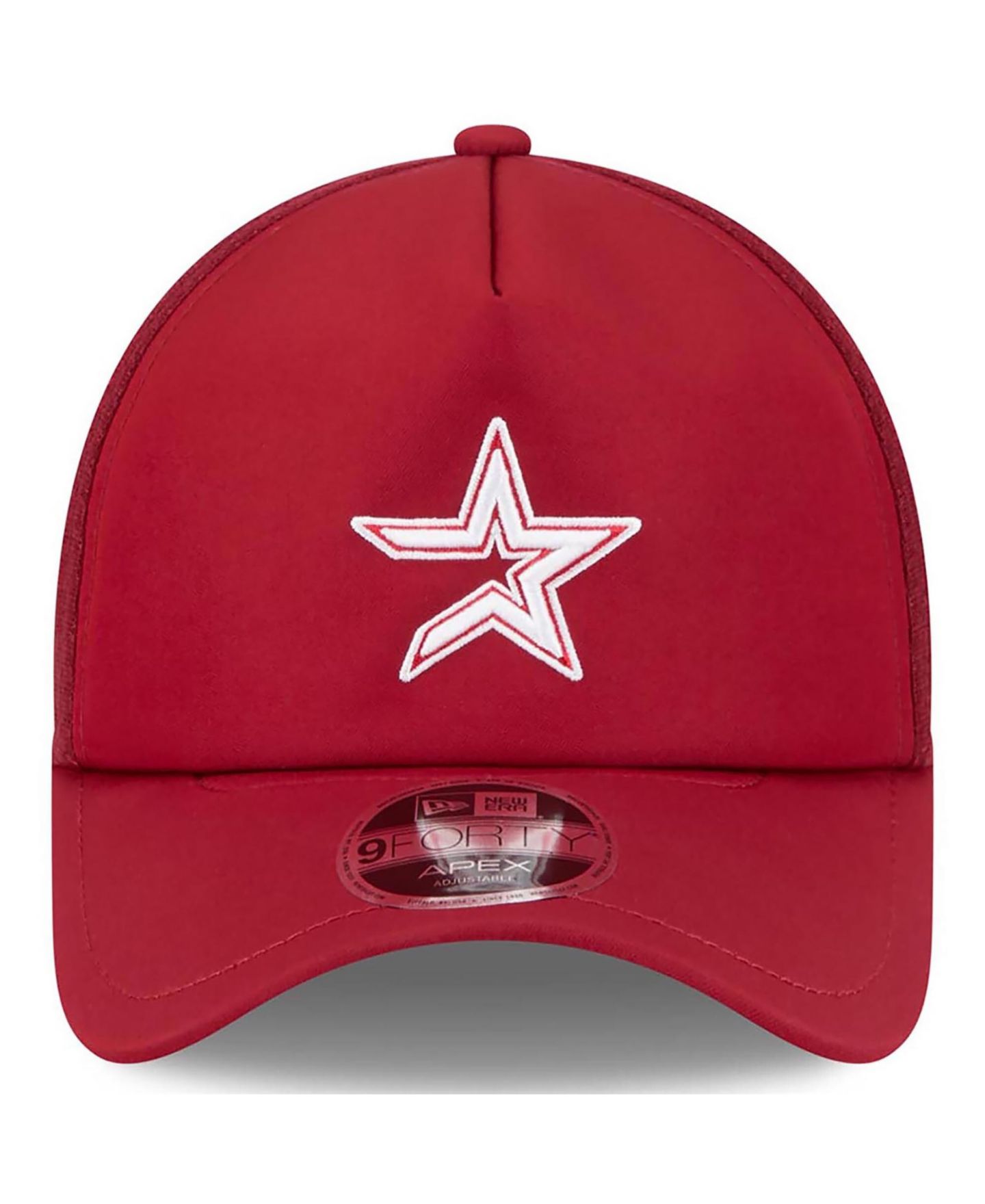 Мужская кепка New Era Red Houston Astros 2026 Batting Practice Alternate Apex 9FORTY Adjustable Hat — фото 2