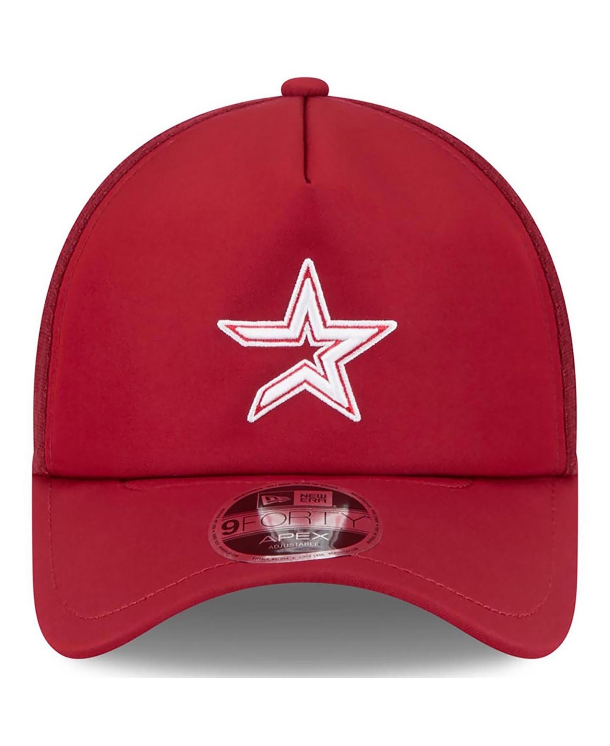 New Era Men's Red Houston Astros 2026 Batting Practice Alternate Apex 9FORTY Adjustable Hat