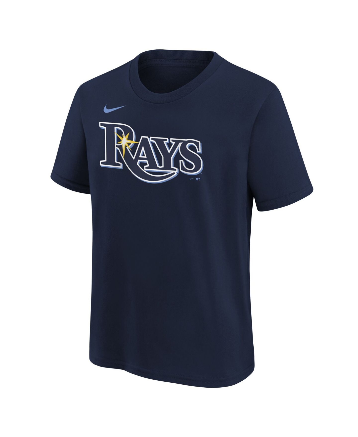 Детская футболка Nike Navy Tampa Bay Rays Wordmark — фото 2