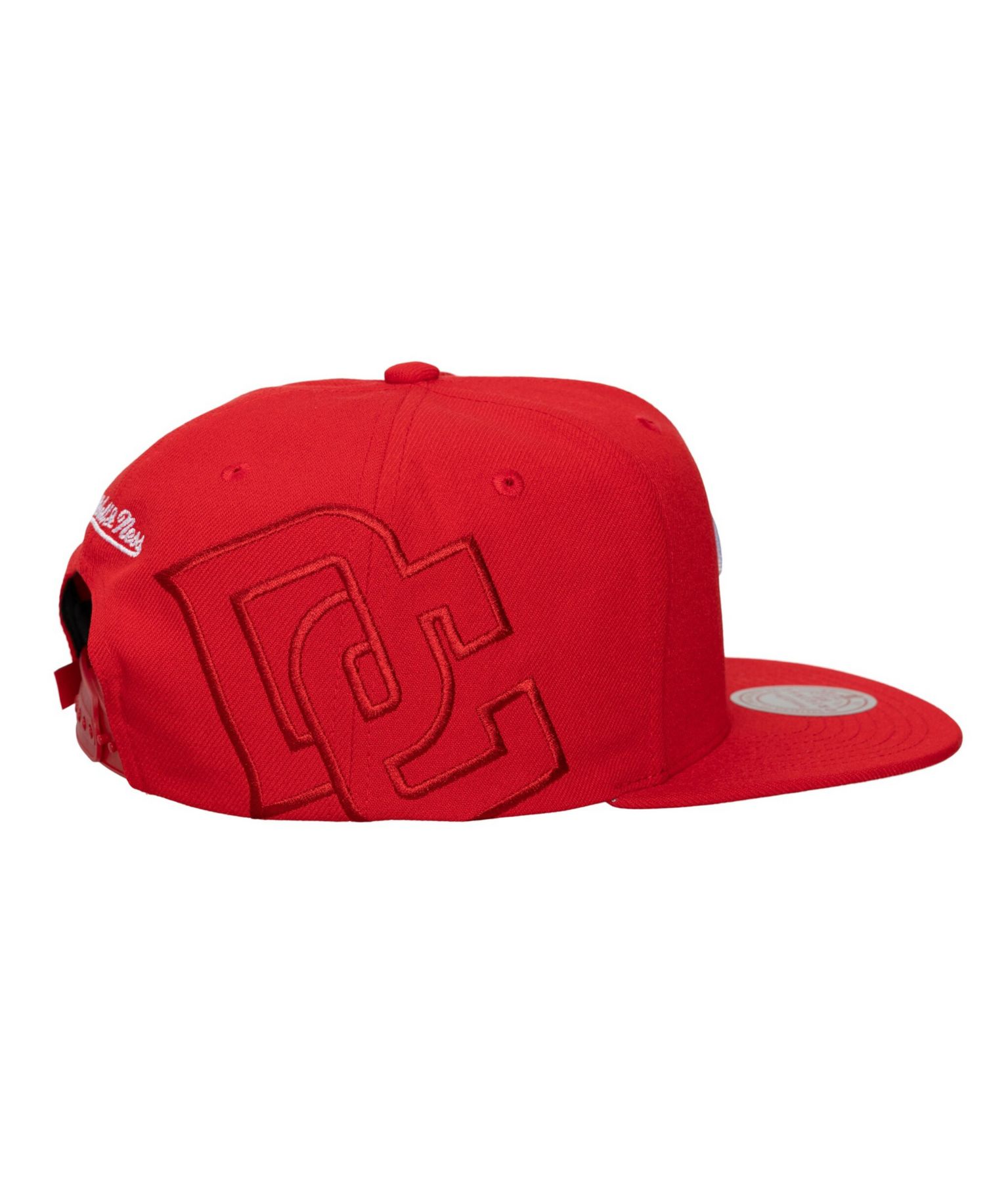 Men's and Women's Red Washington Nationals Side Logo Snapback Hat