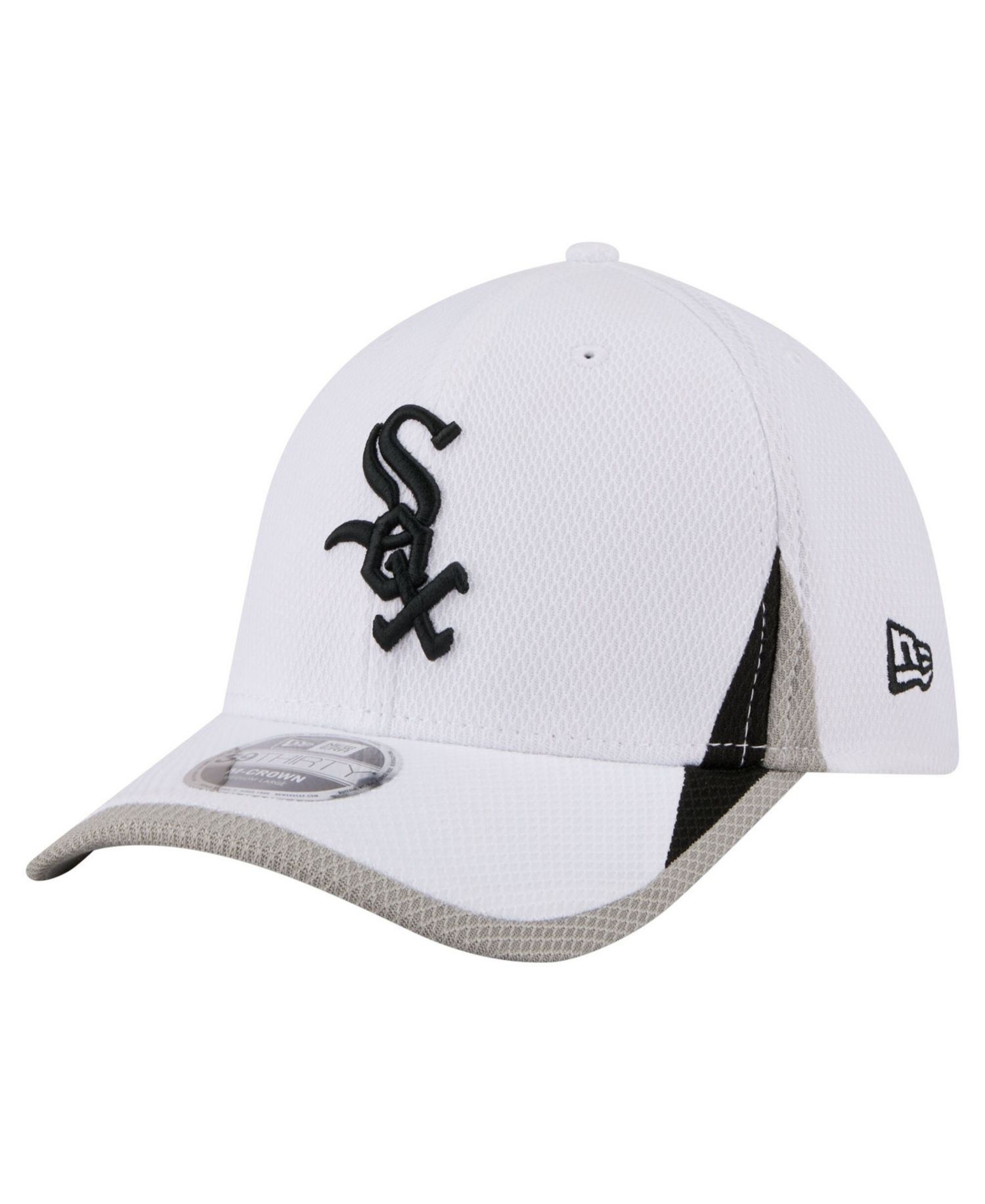 Men's White Chicago White Sox Cut n Sew 39THIRTY Flex Hat
