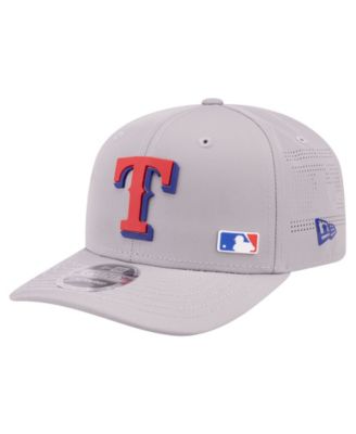 Men's Gray Texas Rangers Laser Perforated 9SEVENTY Adjustable Hat
